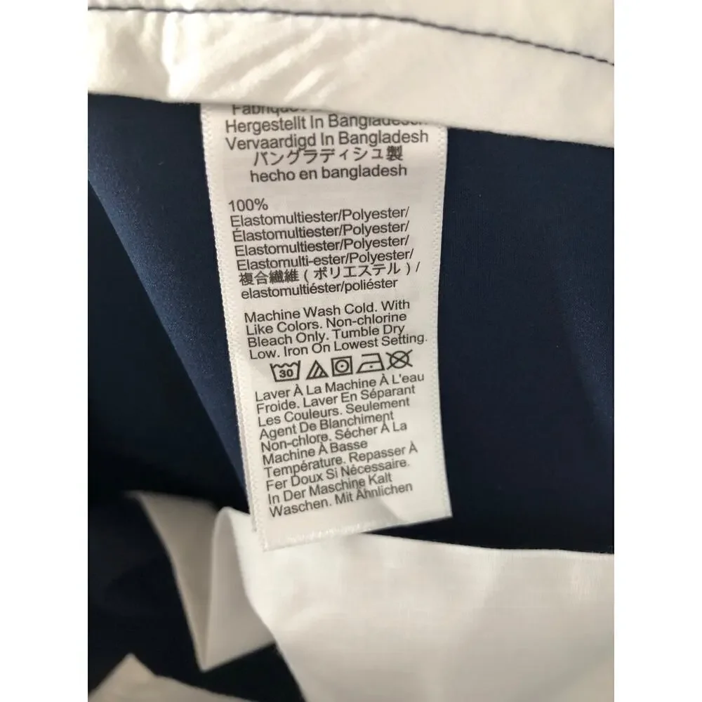 J. Crew Factory Slim Fit Tech Chino Pants Straight Leg Navy Blue NWT 28 x 30